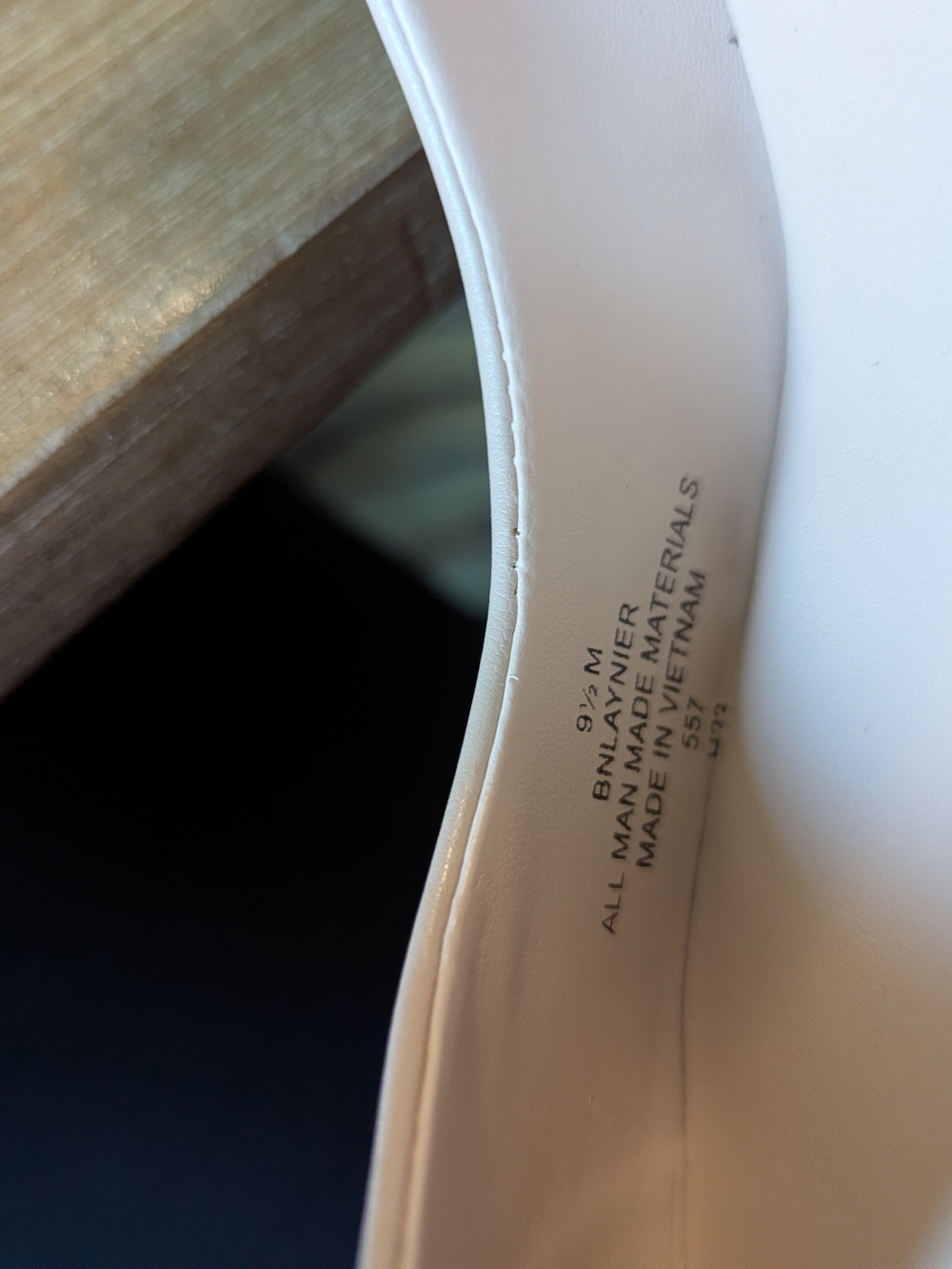 Bandolino Two-Tone Nude and Black Cap-Toe Pumps - Picture 10 of 13